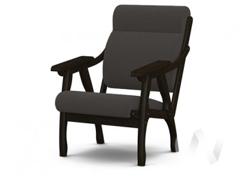 Кресло Вега-10 (венге лак/ULTRA GRAFIT) в Чумаково - chumakovo.mebel54.com | фото