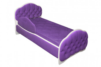 Кровать 170 Гармония 32 Фиолетовый (мягкий бортик) в Чумаково - chumakovo.mebel54.com | фото