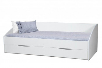 Кровать одинарная "Фея - 3" (симметричная) New/(белый / белый / ДВПО: белый) в Чумаково - chumakovo.mebel54.com | фото